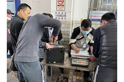 中字助力十四涌水產中心開展一年一度計量器檢測工作